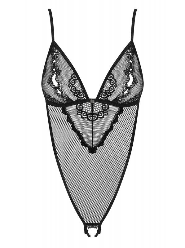 Millagro Sexy Crotchless Fishnet Bodysuit - Black - UABDSM