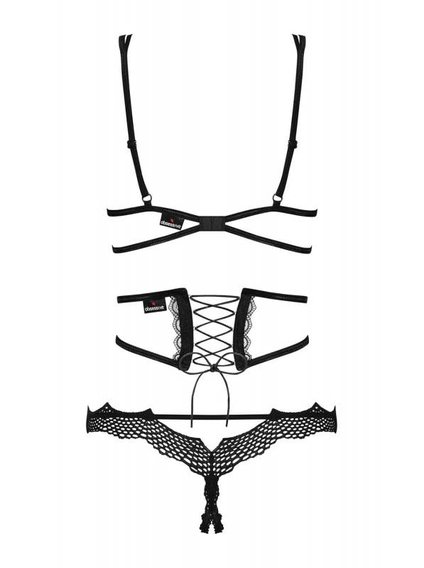 Bravelle 3-piece Bra Set - Black - UABDSM