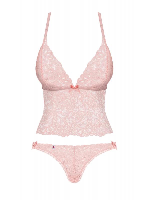 Delicanta Lace 2-Piece Bra Set - Pink - UABDSM