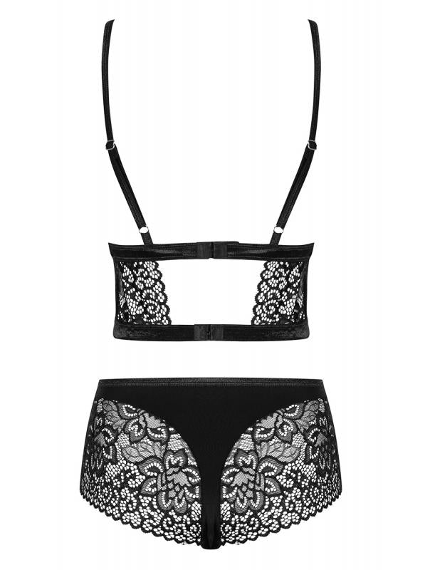 Cecilla 2-Piece Lace Set - Black - UABDSM