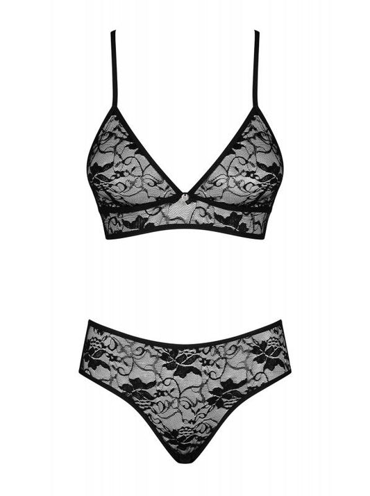 Kokietta 2-piece Lace Bra Set - Black - UABDSM