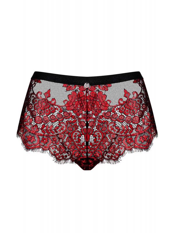 Redessia Lace Panties - Red/Black - UABDSM