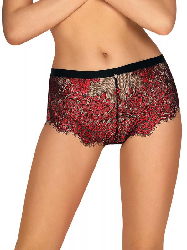 Redessia Lace Panties - Red/Black - UABDSM