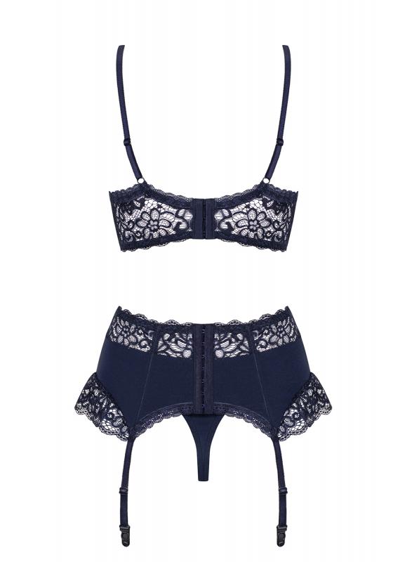 Drimera 3-Piece Suspender Set - Dark Blue - UABDSM