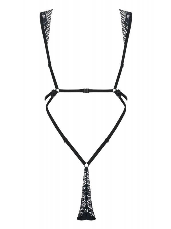 Figurea Lace Thong Bodysuit - Black - UABDSM