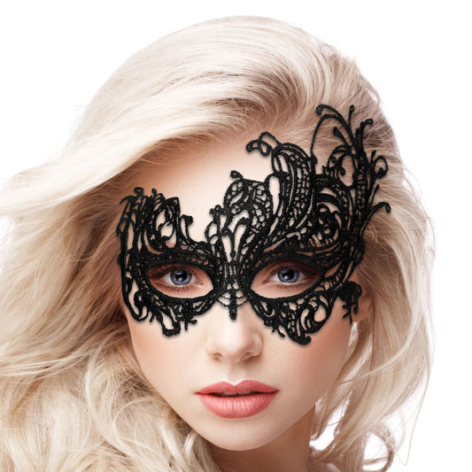 Ouch Royal Black Lace Mask - UABDSM