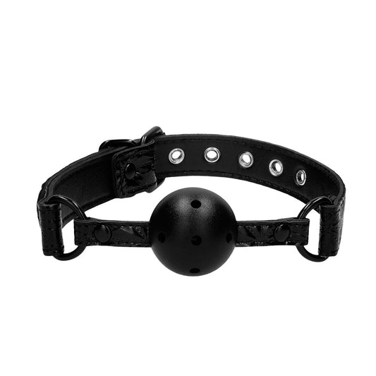 Ouch Breathable Luxury Black Ball Gag - UABDSM