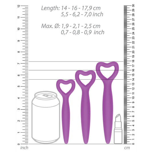 Ouch Silicone Vaginal Dilator Set Purple - UABDSM