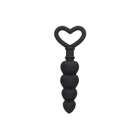 Ouch Silicone Anal Love Beads Black - UABDSM