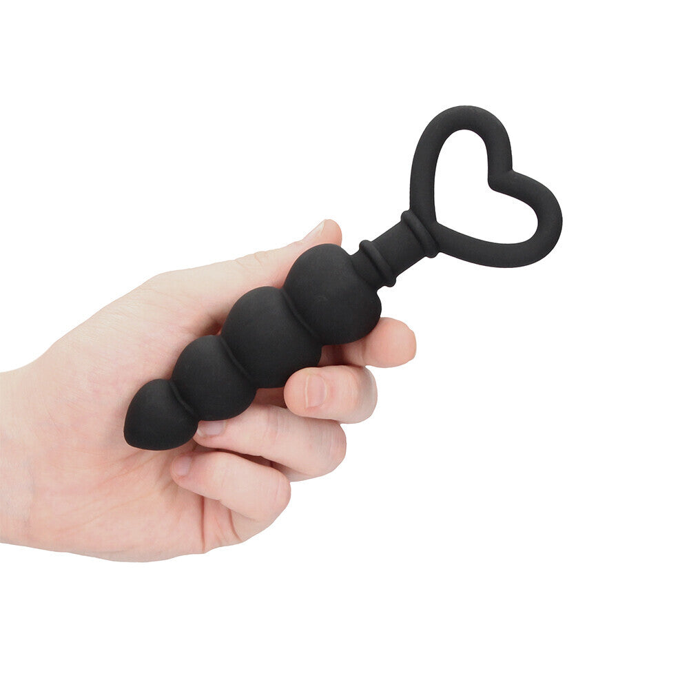 Ouch Silicone Anal Love Beads Black - UABDSM