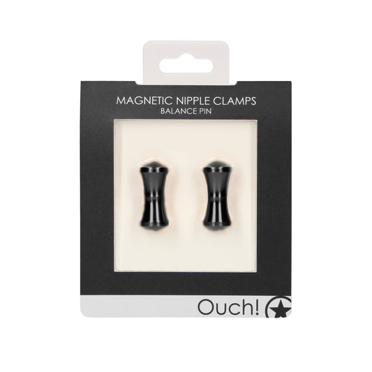 Ouch Magnetic Nipple Clamps Balance Pin Black - UABDSM