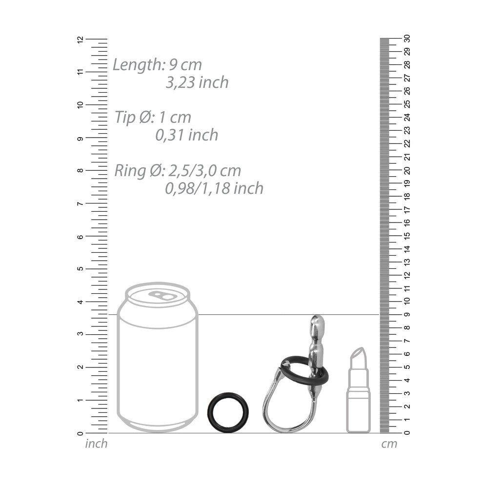 Ouch Urethral Sounding Stainless Steel Stretcher With Ring - UABDSM