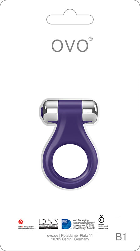 Ovo B1 Vibrating Ring Purple