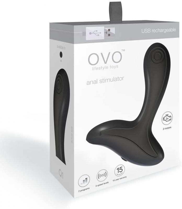 OVO Q1 - Anal Vibrator - Black - UABDSM