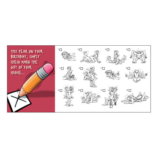 Greeting Card B-Day Check Mark The Gift Of Your Choice - UABDSM