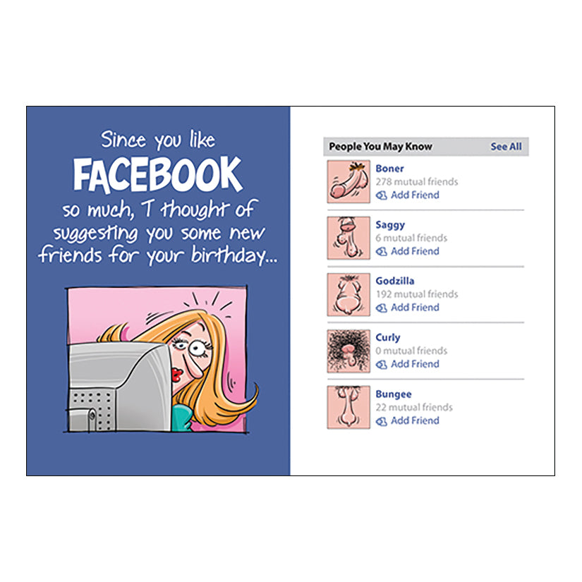 Greeting Card B-DaySince You Like Facebook So Much - UABDSM