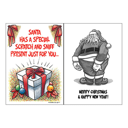 Greeting Card Santa Has A Scratch And Sniff Present... - UABDSM