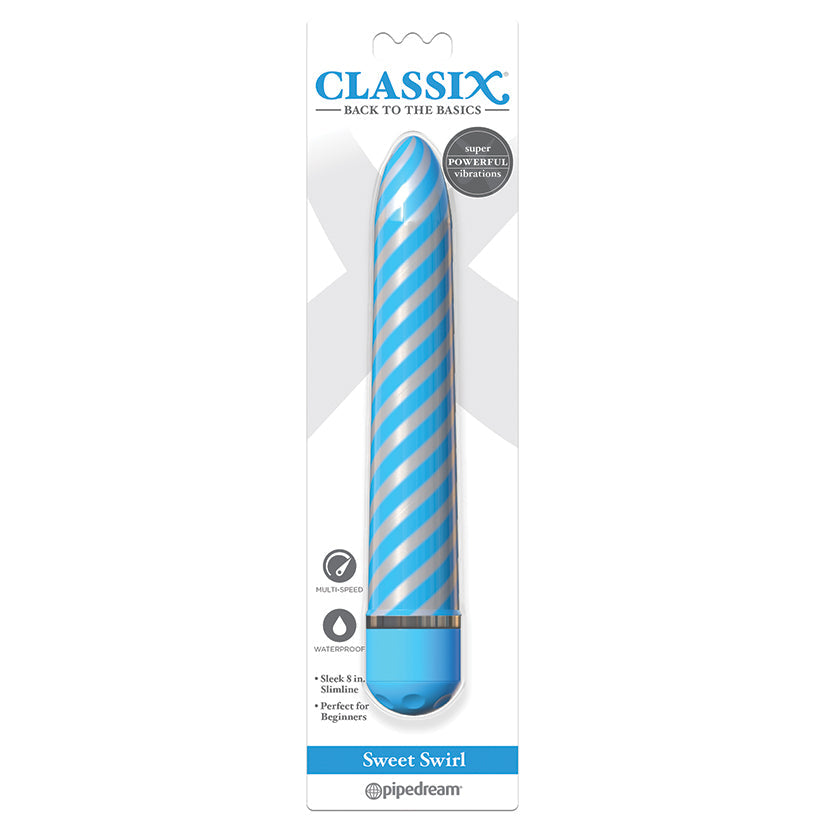 Sweet Swirl Vibrator - Blue - UABDSM