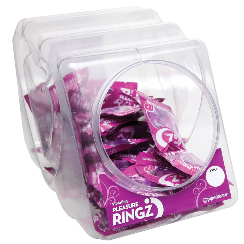 Vibrating Pleasure Ringz Bowl of 36 - UABDSM