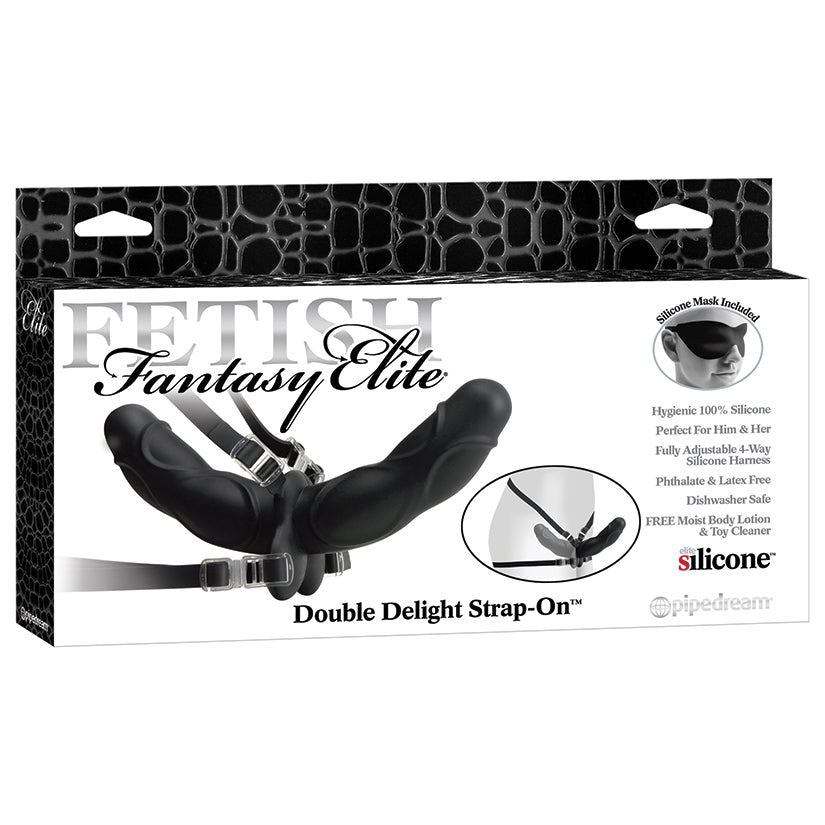 Fetish Fantasy Elite Double Delight Strap-on - Black - UABDSM