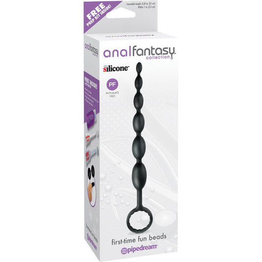 Anal Fantasy Collection First Time Fun Beads - Black - UABDSM