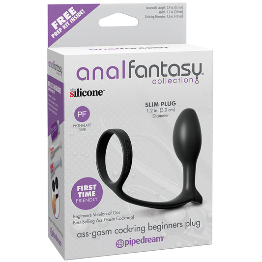 Anal Fantasy Collection Ass-Gasm Cockring Beginners Plug - UABDSM