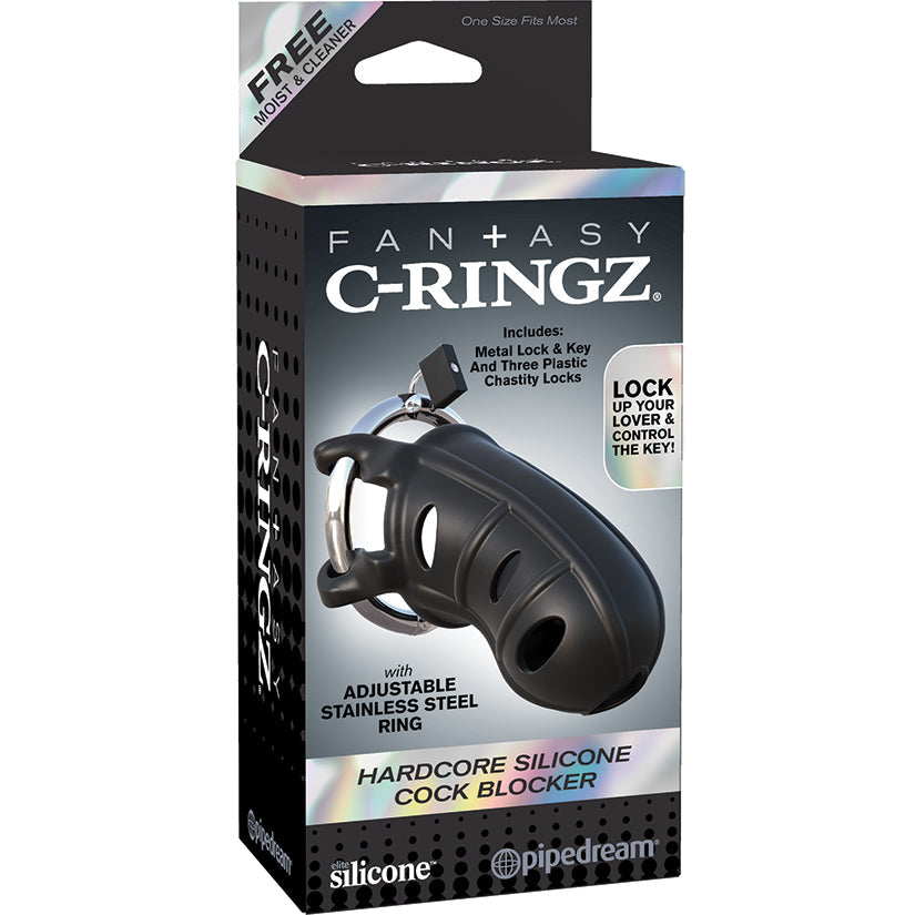 Fantasy C-Ringz Hardcore Silicone Cock Blocker - UABDSM