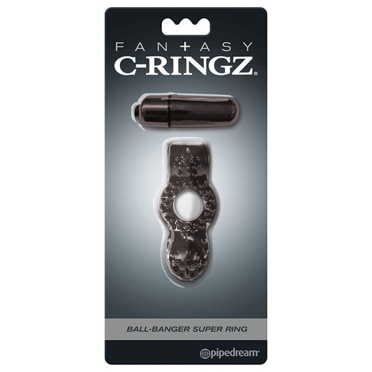 Fantasy C-Ringz Ball-Banger Super Ring Black - UABDSM
