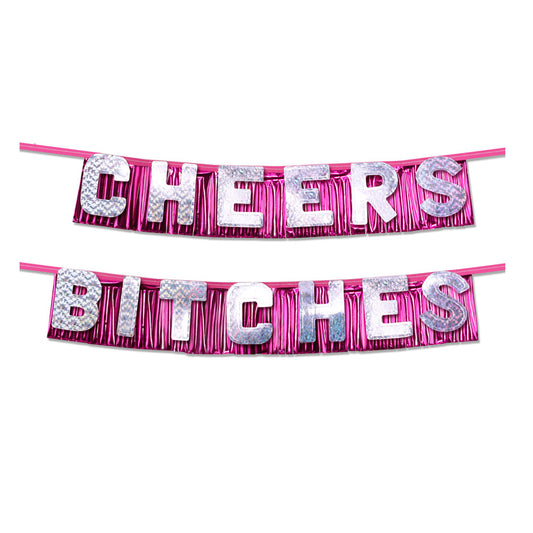 Bachelorette Party Favors Cheers Bitches Party Banner - UABDSM