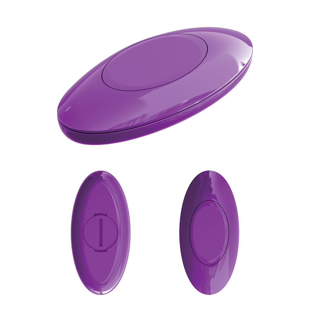 3Some Wall Banger Purple Remote Control Butt Plug - UABDSM