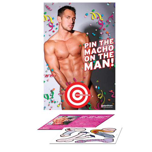 Bachelorette Party Favors Pin The Macho On The Man - UABDSM