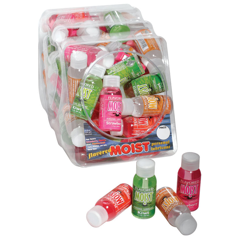 Moist Flavored - 48 Piece Bowl - 1 Fl. Oz. Bottles - UABDSM