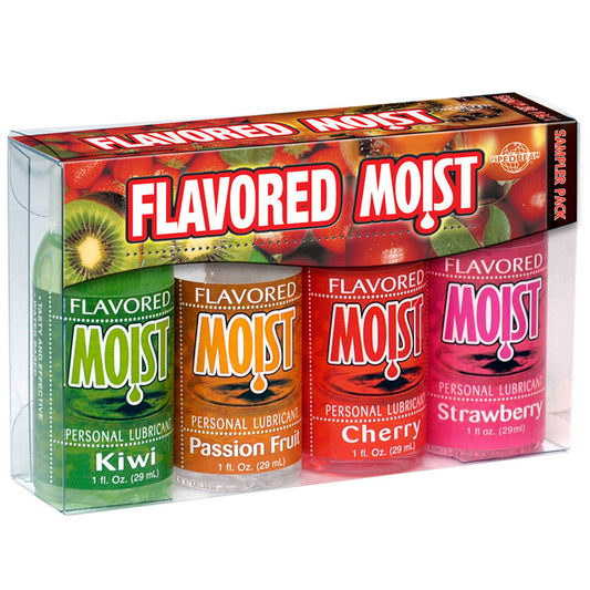 Moist Flavored Sampler Pack - 1 Fl. Oz. Bottles - UABDSM