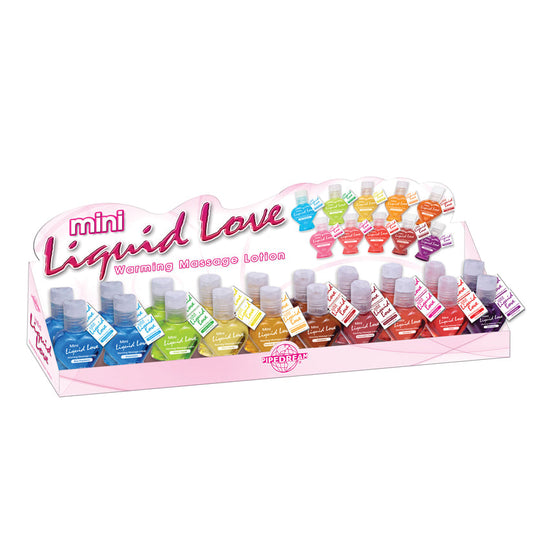 Mini Liquid Love - 20 Piece Display - 1.25 Fl. Oz. Bottles - Assorted - UABDSM