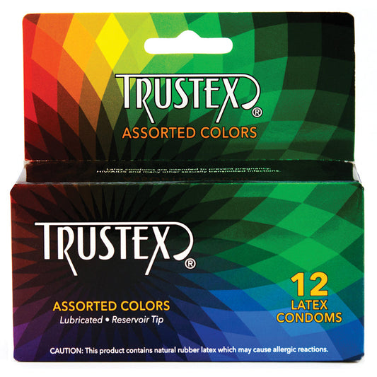 Trustex Condoms Assorted Colors 12pk - UABDSM