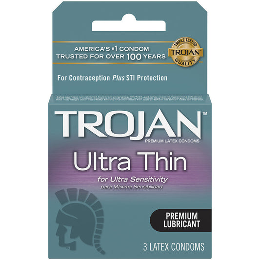 Trojan Ultra Thin Condoms (3 Pack) - UABDSM