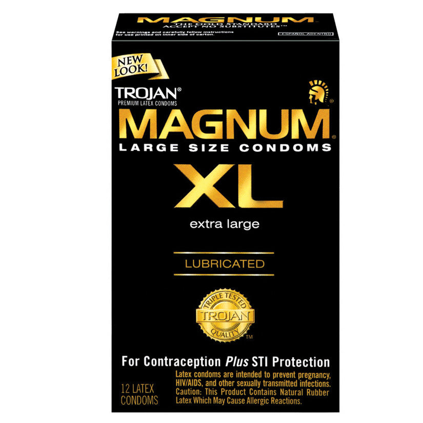 Trojan Magnum XL Lubricated - 12 Pack Tj64712 - UABDSM