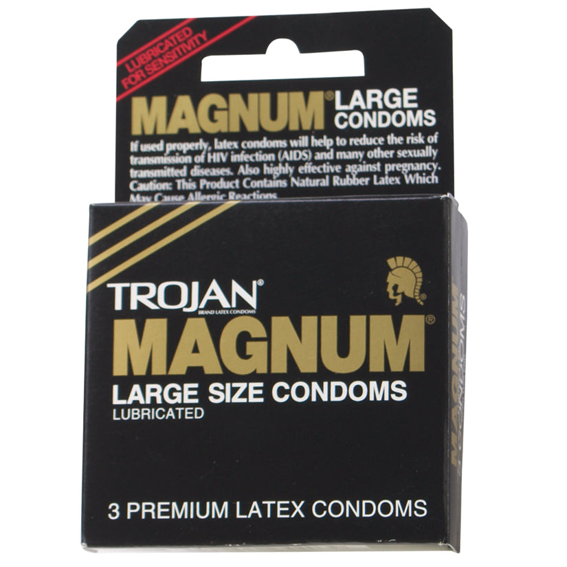 Trojan Magnum Large Size Lubricated - 3 Pack - UABDSM