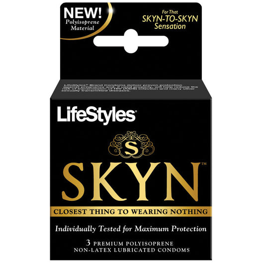Skyn Original - Non-Latex Lubricated Condoms - 3 Pack - UABDSM