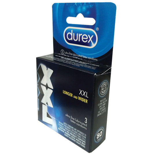 Durex XXL Lubricated Condoms - 3 Pack - UABDSM