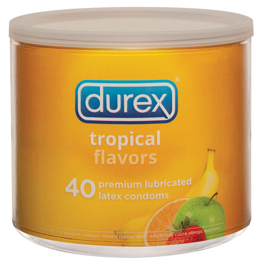 Durex Tropical Flavors - 40 Count Jar - UABDSM