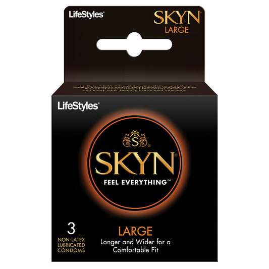 Skyn Large Lubricated Condoms - 3 Pack - UABDSM