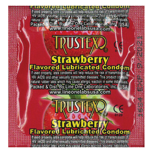 Trustex Flavored Condom-Strawberry 1000 Piece Box - UABDSM