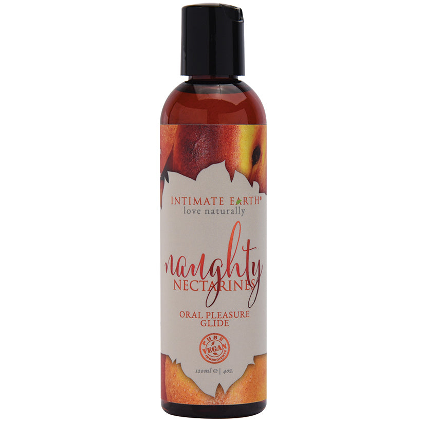 Intimate Earth Oral Pleasure Glide-Naughty Nectarines 4oz - UABDSM