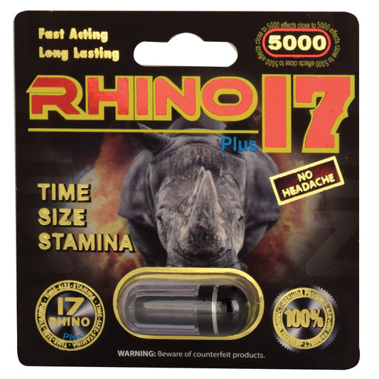 Rhino 17 Plus 5000-1 Pill Pack - UABDSM