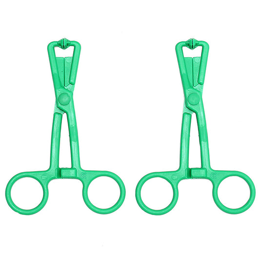 Green Scissor Nipple Clamps With Metal Chain - UABDSM