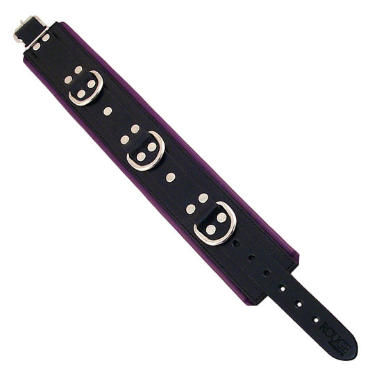 Rouge Garments Black And Purple Padded Collar - UABDSM
