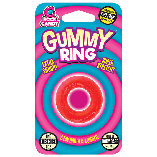 Rock Candy Gummy Collection Gummy Ring-Red - UABDSM