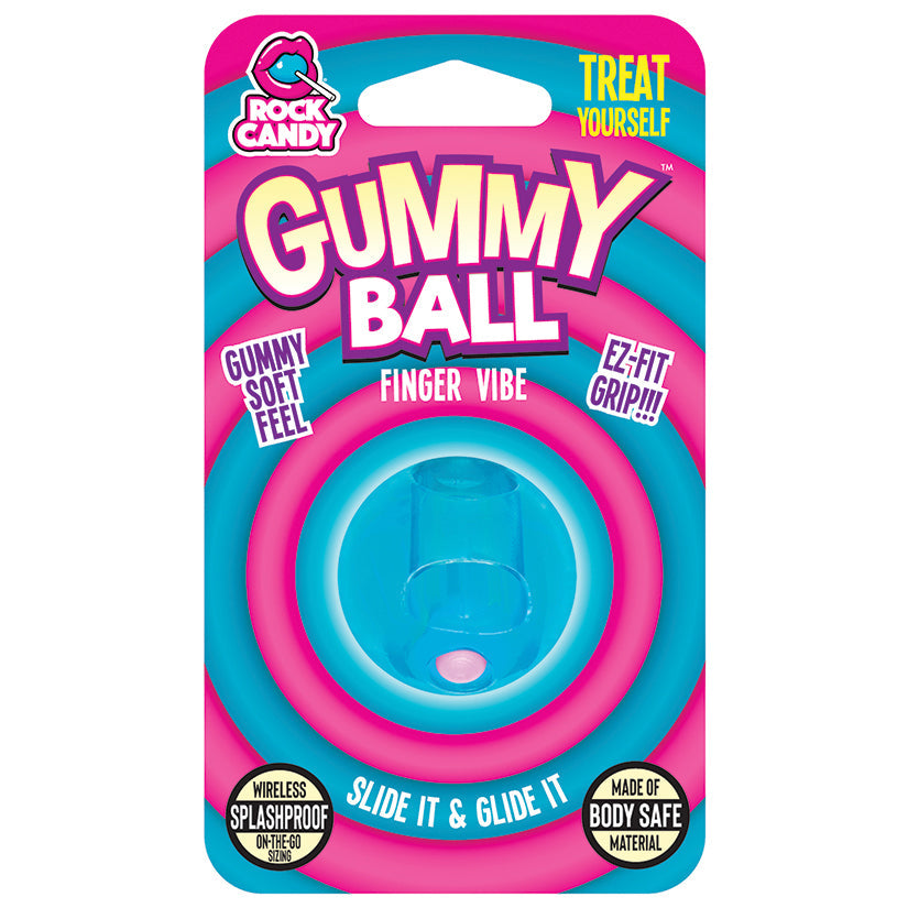 Rock Candy Gummy Collection Gummy Ball Finger Vibe-Blue - UABDSM