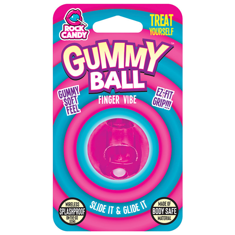 Rock Candy Gummy Collection Gummy Ball Finger Vibe-Pink - UABDSM